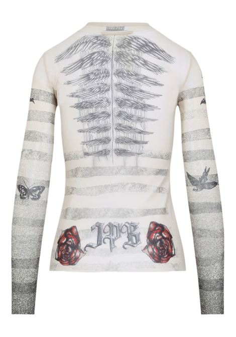 l/s tattoo mariniere top woman ecru JEAN PAUL GAULTIER | 25/34-F-TO274-T585030030